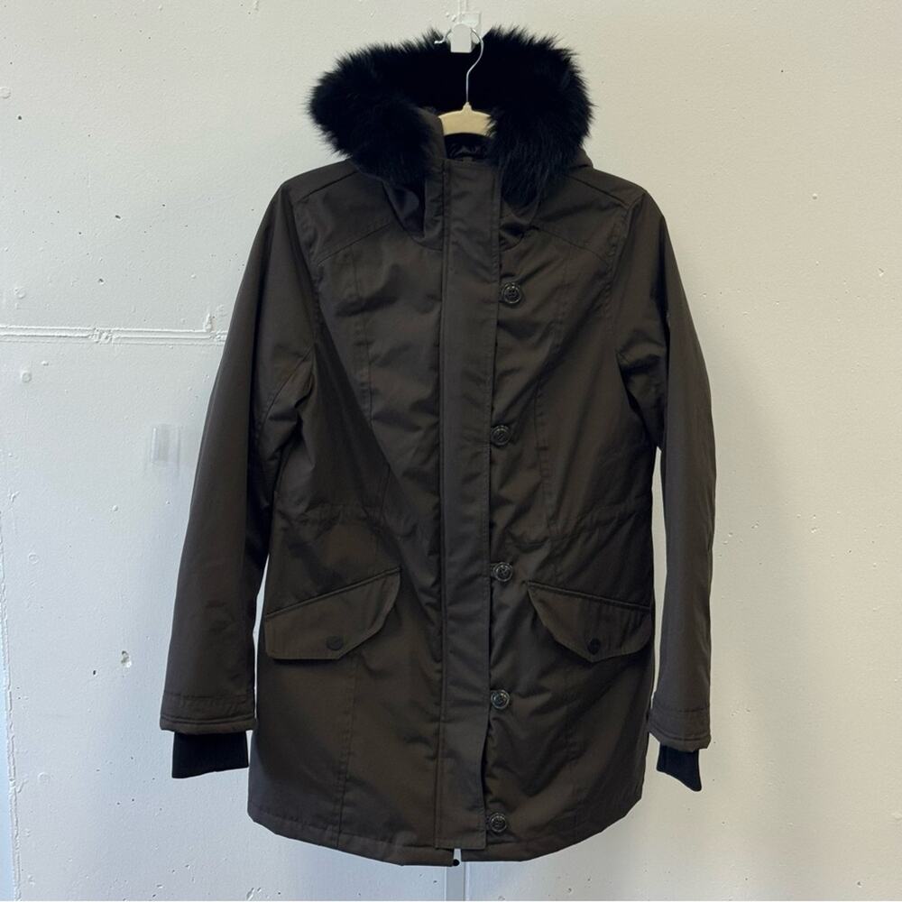 UGG Women’s Adirondack Dark Olive 3 in 1 Hooded Down‎ Parka Jacket Coat Small